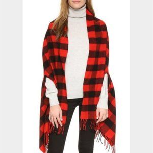 Madewell Cape Scarf in Buffalo Plaid